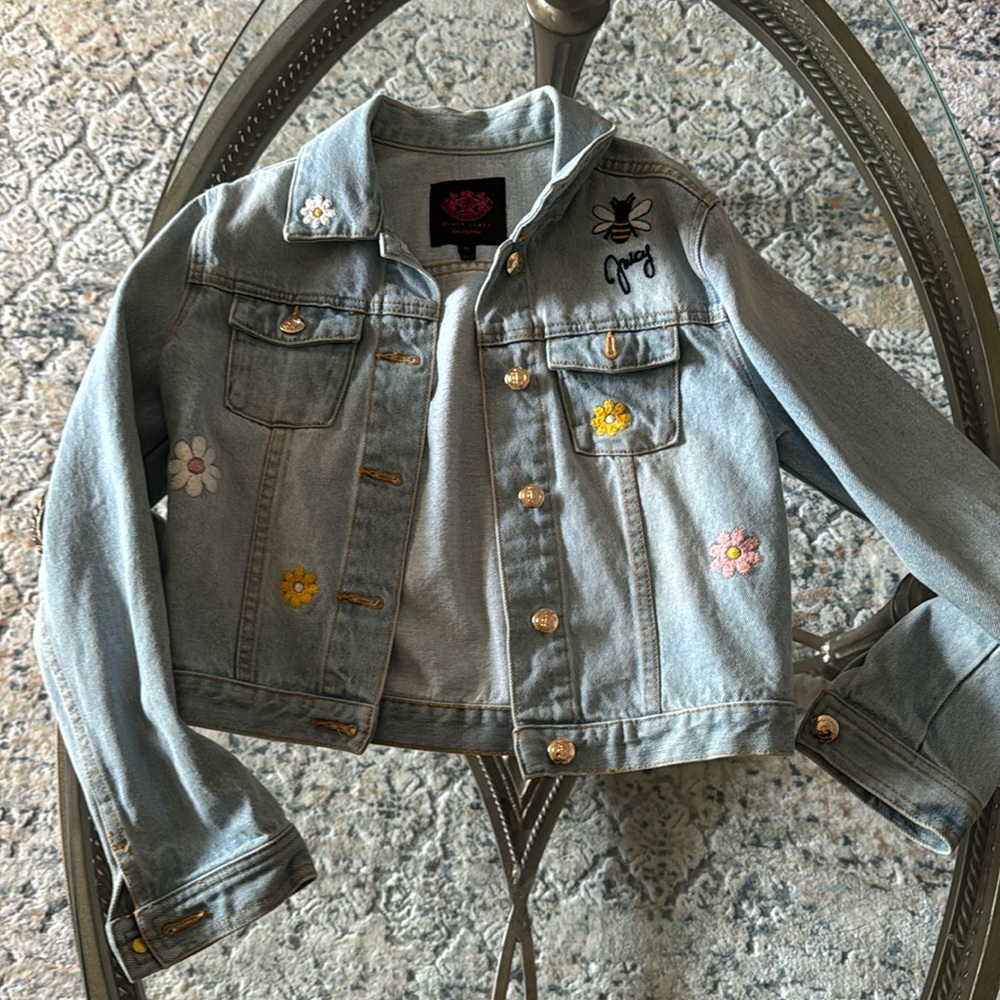 Juicy Couture (Black label) Jeans Jacket, Size 10, Gently Used